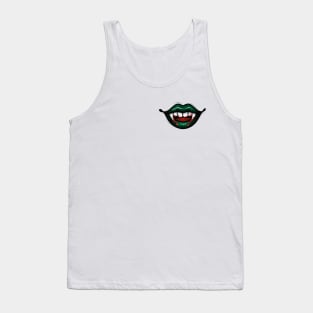 Green vampire lips Tank Top